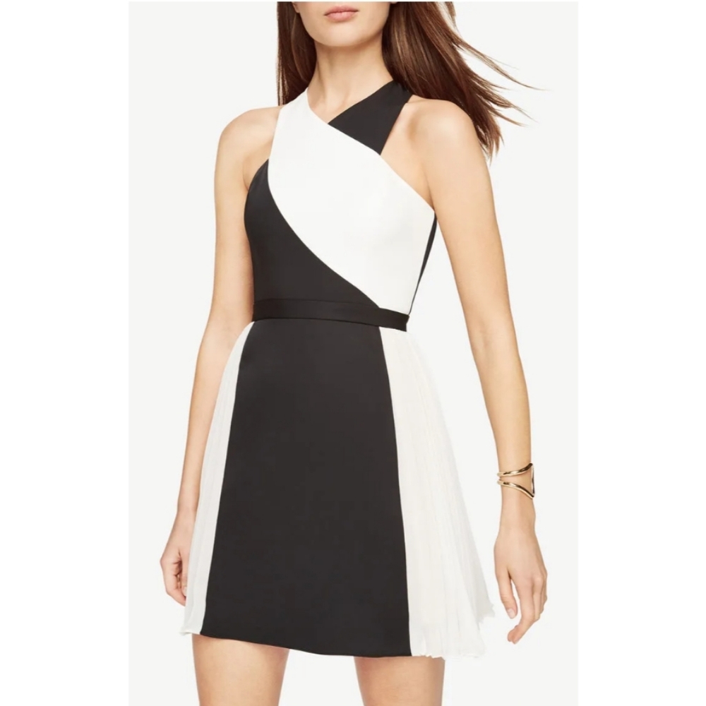 BCBGMaxazria Delilah black and white dress